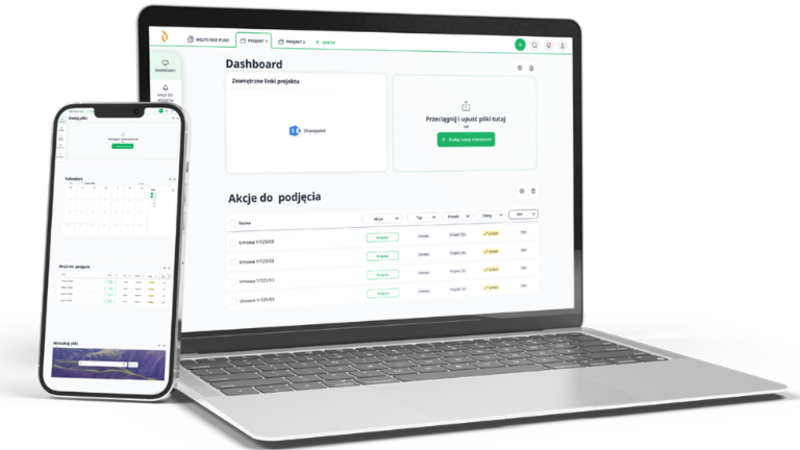 DigitallFlow - zrzut ekranu systemu